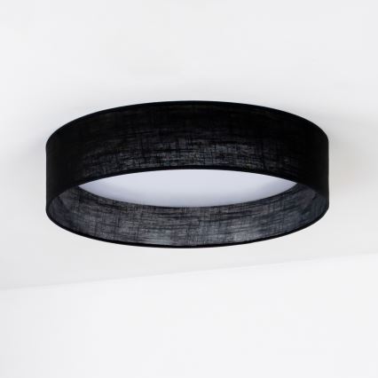 Duolla - Φωτιστικό οροφής LED ROLLER LED/24W/230V διάμετρος 45 cm μαύρο