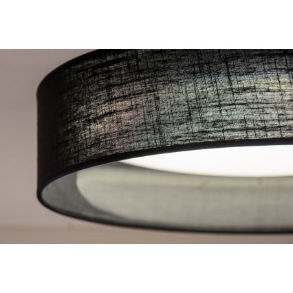 Duolla - Φωτιστικό οροφής LED ROLLER LED/24W/230V διάμετρος 45 cm μαύρο