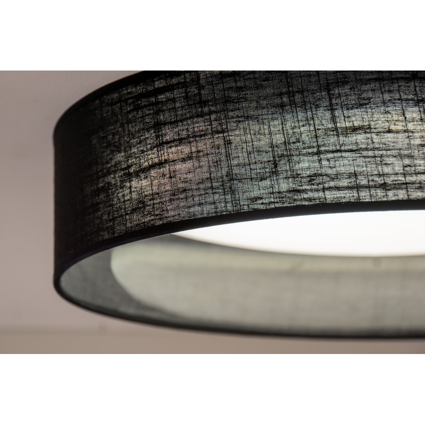 Duolla - Φωτιστικό οροφής LED ROLLER LED/24W/230V διάμετρος 45 cm μαύρο