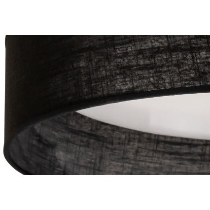 Duolla - Φωτιστικό οροφής LED ROLLER LED/24W/230V διάμετρος 45 cm μαύρο