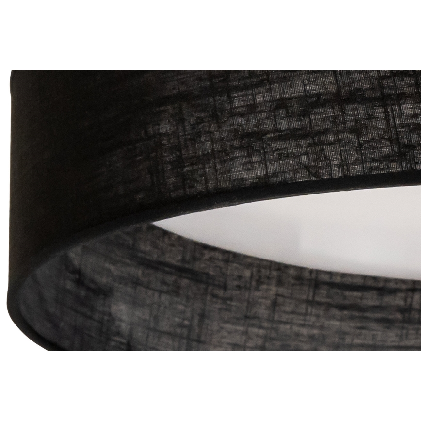 Duolla - Φωτιστικό οροφής LED ROLLER LED/24W/230V διάμετρος 45 cm μαύρο