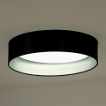 Duolla - Φωτιστικό οροφής LED ROLLER LED/24W/230V διάμετρος 45 cm μαύρο/ασημί