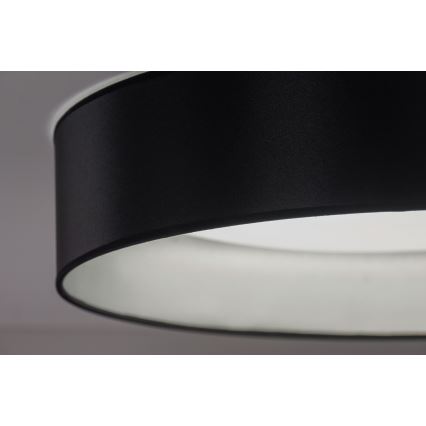 Duolla - Φωτιστικό οροφής LED ROLLER LED/24W/230V διάμετρος 45 cm μαύρο/ασημί