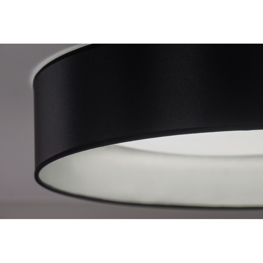 Duolla - Φωτιστικό οροφής LED ROLLER LED/24W/230V διάμετρος 45 cm μαύρο/ασημί