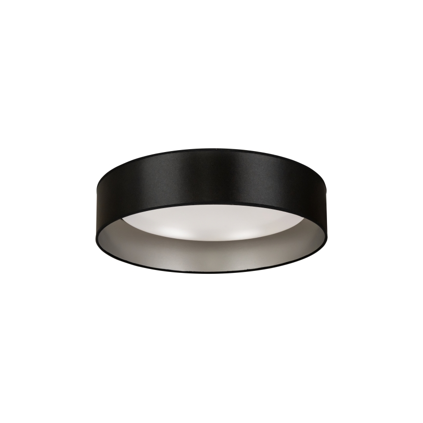 Duolla - Φωτιστικό οροφής LED ROLLER LED/24W/230V διάμετρος 45 cm μαύρο/ασημί