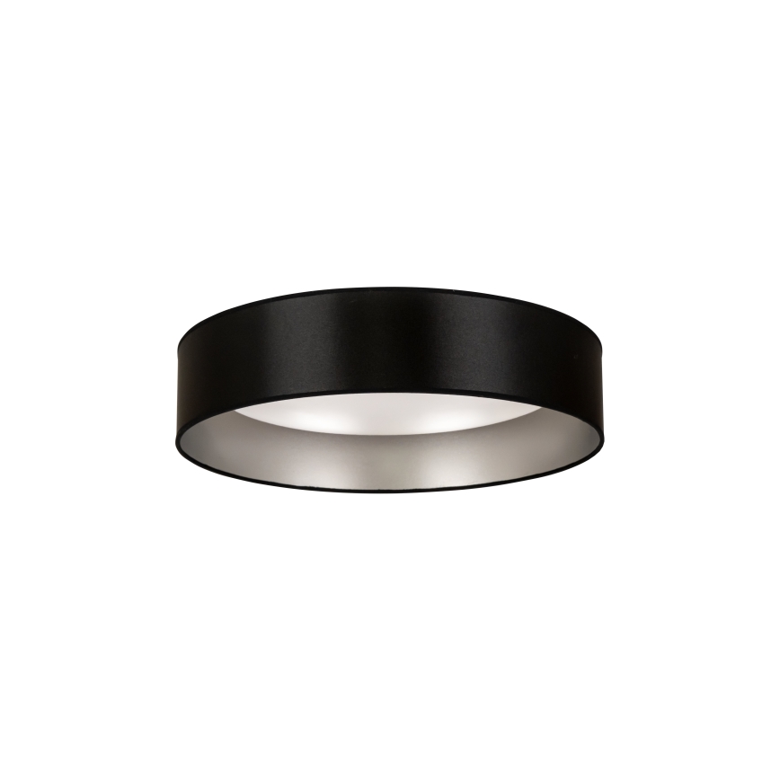 Duolla - Φωτιστικό οροφής LED ROLLER LED/24W/230V διάμετρος 45 cm μαύρο/ασημί