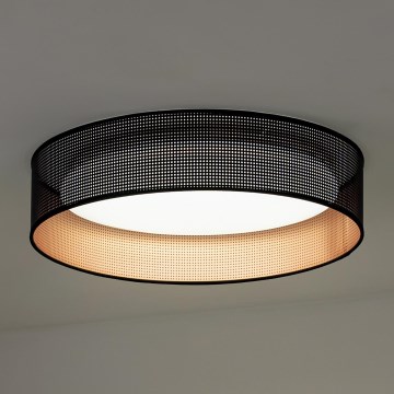 Duolla - Φωτιστικό οροφής LED ROLLER LED/24W/230V διάμετρος 45 cm μαύρο/χαλκός