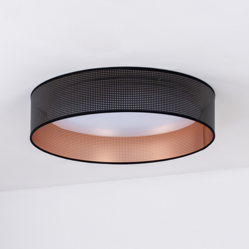 Duolla - Φωτιστικό οροφής LED ROLLER LED/24W/230V διάμετρος 45 cm μαύρο/χαλκός