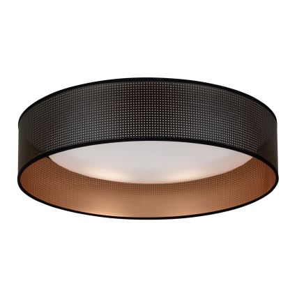 Duolla - Φωτιστικό οροφής LED ROLLER LED/24W/230V διάμετρος 45 cm μαύρο/χαλκός