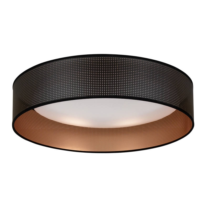 Duolla - Φωτιστικό οροφής LED ROLLER LED/24W/230V διάμετρος 45 cm μαύρο/χαλκός