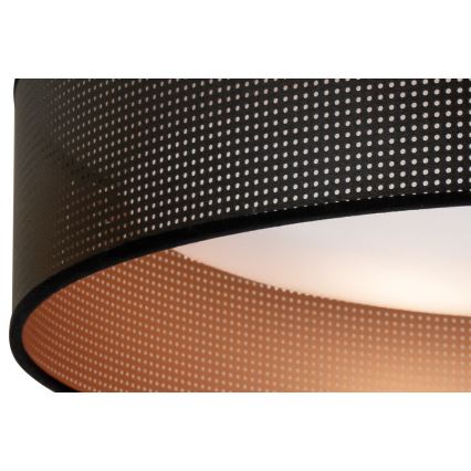 Duolla - Φωτιστικό οροφής LED ROLLER LED/24W/230V διάμετρος 45 cm μαύρο/χαλκός
