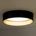 Duolla - Φωτιστικό οροφής LED ROLLER LED/24W/230V διάμετρος 45 cm μαύρο/χρυσό