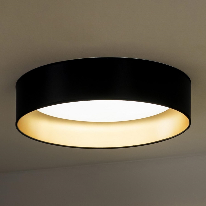 Duolla - Φωτιστικό οροφής LED ROLLER LED/24W/230V διάμετρος 45 cm μαύρο/χρυσό