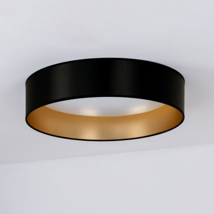 Duolla - Φωτιστικό οροφής LED ROLLER LED/24W/230V διάμετρος 45 cm μαύρο/χρυσό