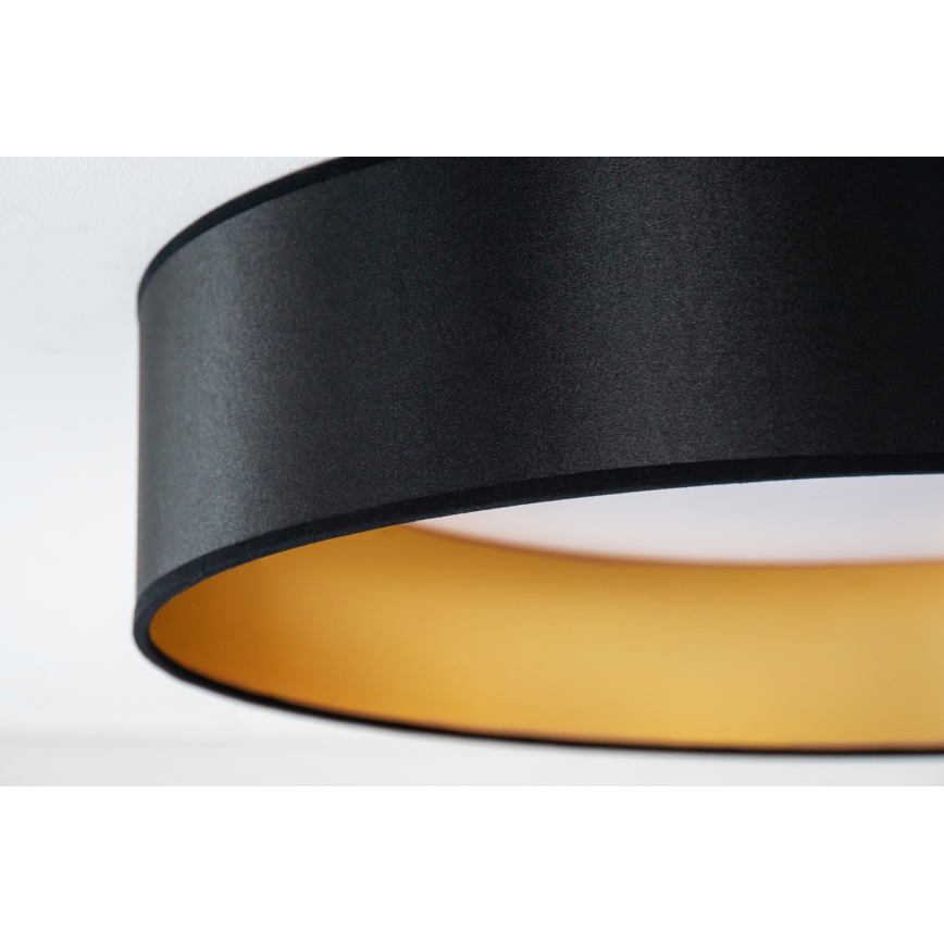 Duolla - Φωτιστικό οροφής LED ROLLER LED/24W/230V διάμετρος 45 cm μαύρο/χρυσό