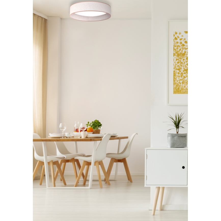 Duolla - Φωτιστικό οροφής LED ROLLER LED/24W/230V διάμετρος 45 cm μπεζ