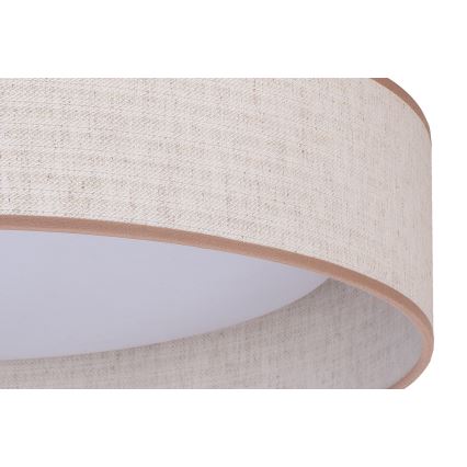 Duolla - Φωτιστικό οροφής LED ROLLER LED/24W/230V διάμετρος 45 cm μπεζ
