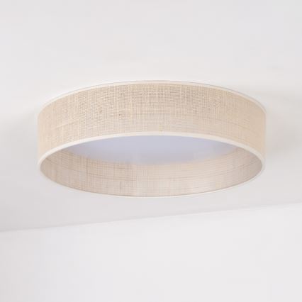 Duolla - Φωτιστικό οροφής LED ROLLER LED/24W/230V διάμετρος 45 cm μπεζ