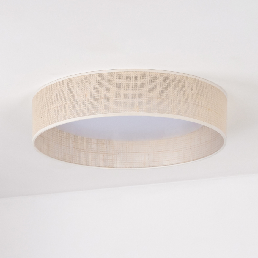 Duolla - Φωτιστικό οροφής LED ROLLER LED/24W/230V διάμετρος 45 cm μπεζ