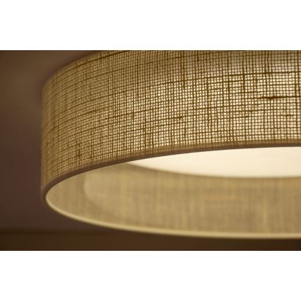 Duolla - Φωτιστικό οροφής LED ROLLER LED/24W/230V διάμετρος 45 cm μπεζ