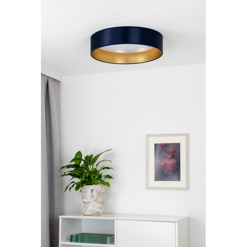Duolla - Φωτιστικό οροφής LED ROLLER LED/24W/230V διάμετρος 45 cm μπλε/χρυσό