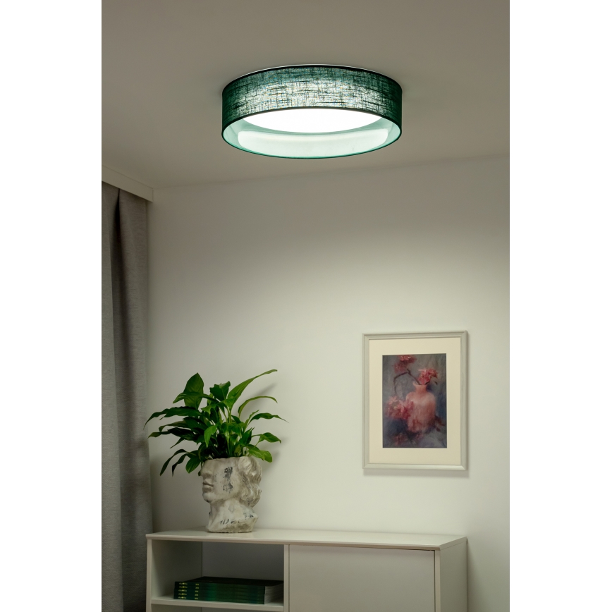 Duolla - Φωτιστικό οροφής LED ROLLER LED/24W/230V διάμετρος 45 cm πράσινο
