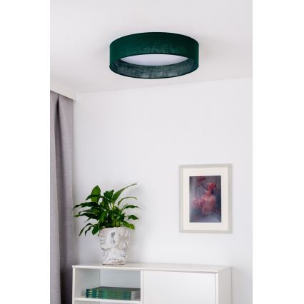 Duolla - Φωτιστικό οροφής LED ROLLER LED/24W/230V διάμετρος 45 cm πράσινο