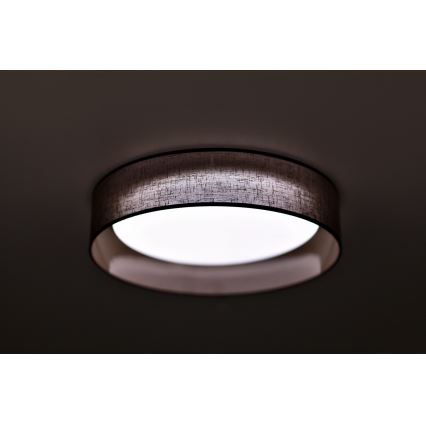 Duolla - Φωτιστικό οροφής LED ROLLER LED/24W/230V διάμετρος 45 cm σκούρο καφέ