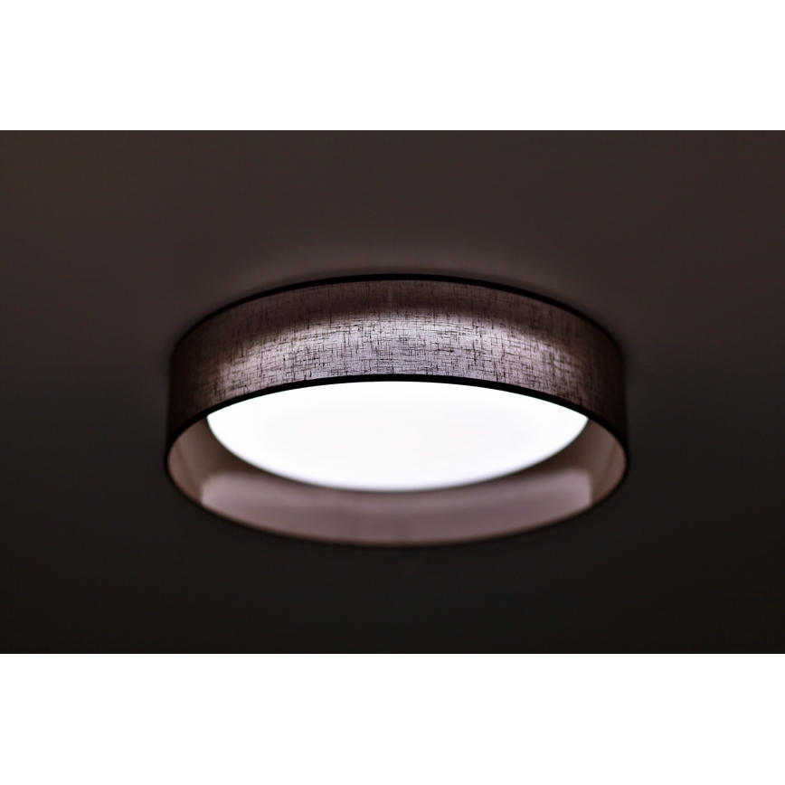 Duolla - Φωτιστικό οροφής LED ROLLER LED/24W/230V διάμετρος 45 cm σκούρο καφέ