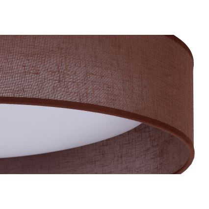 Duolla - Φωτιστικό οροφής LED ROLLER LED/24W/230V διάμετρος 45 cm σκούρο καφέ