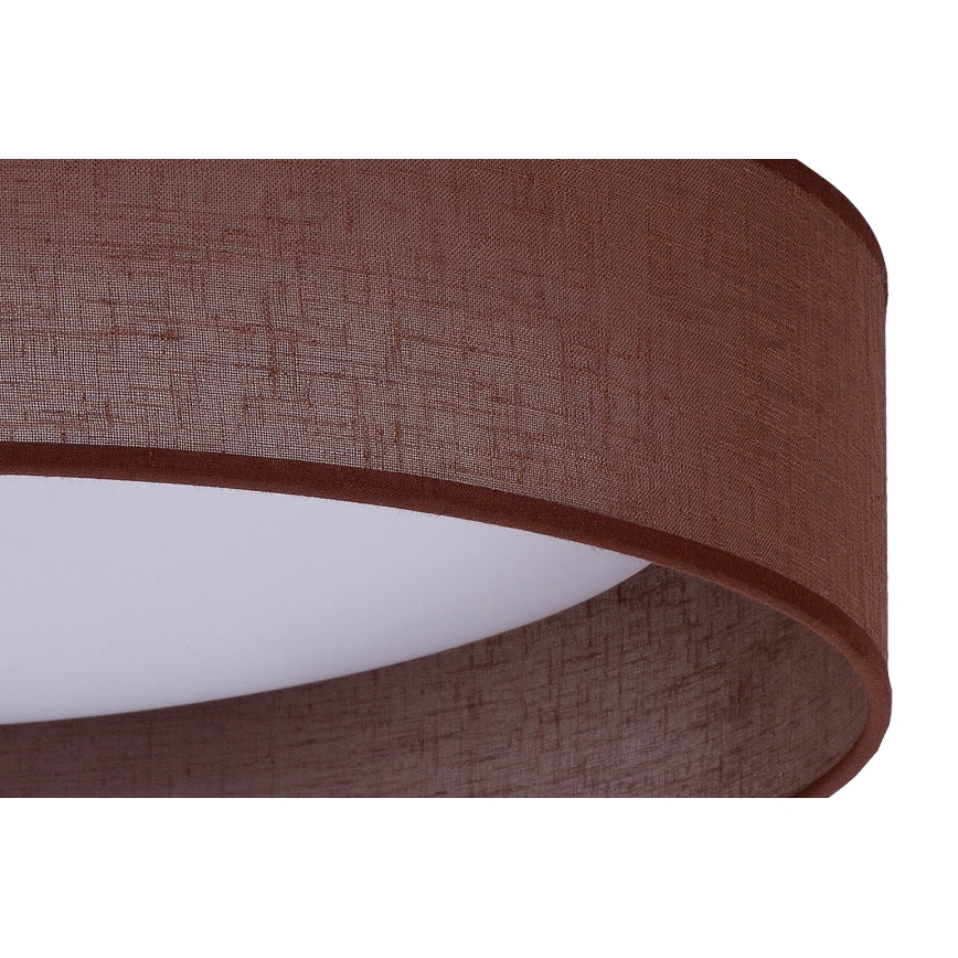 Duolla - Φωτιστικό οροφής LED ROLLER LED/24W/230V διάμετρος 45 cm σκούρο καφέ