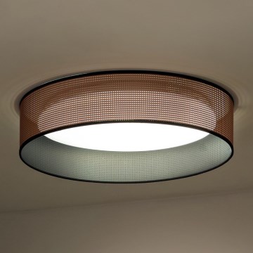 Duolla - Φωτιστικό οροφής LED ROLLER LED/24W/230V διάμετρος 45 cm χαλκός/μαύρο