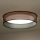 Duolla - Φωτιστικό οροφής LED ROLLER LED/24W/230V διάμετρος 45 cm χαλκός/μαύρο