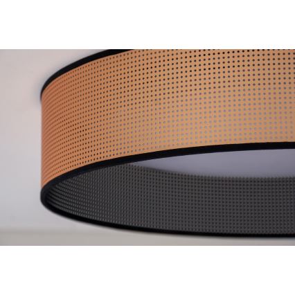 Duolla - Φωτιστικό οροφής LED ROLLER LED/24W/230V διάμετρος 45 cm χαλκός/μαύρο