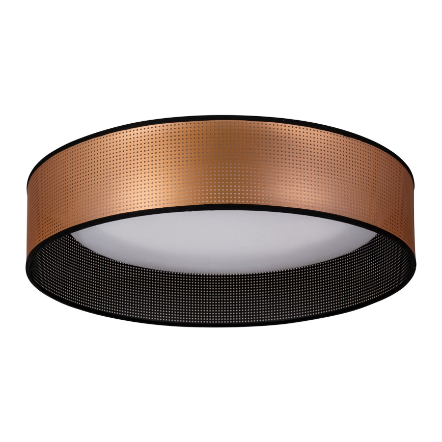 Duolla - Φωτιστικό οροφής LED ROLLER LED/24W/230V διάμετρος 45 cm χαλκός/μαύρο