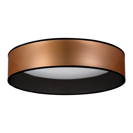 Duolla - Φωτιστικό οροφής LED ROLLER LED/24W/230V διάμετρος 45 cm χαλκός/μαύρο