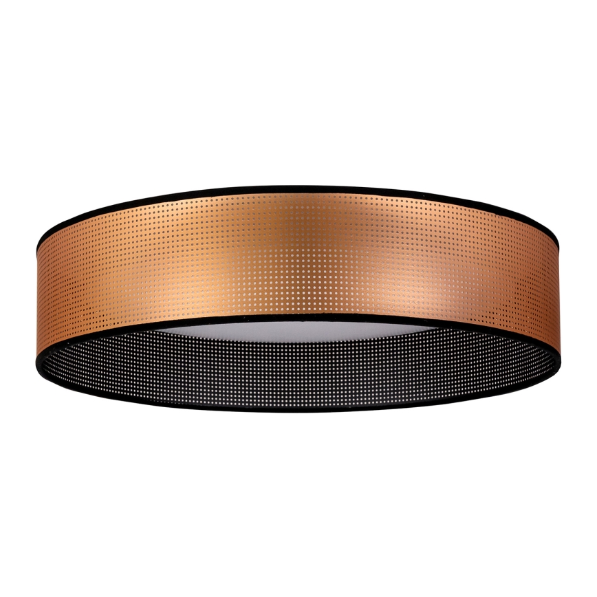 Duolla - Φωτιστικό οροφής LED ROLLER LED/24W/230V διάμετρος 45 cm χαλκός/μαύρο