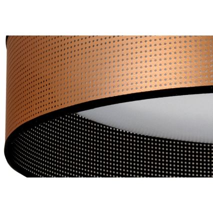 Duolla - Φωτιστικό οροφής LED ROLLER LED/24W/230V διάμετρος 45 cm χαλκός/μαύρο