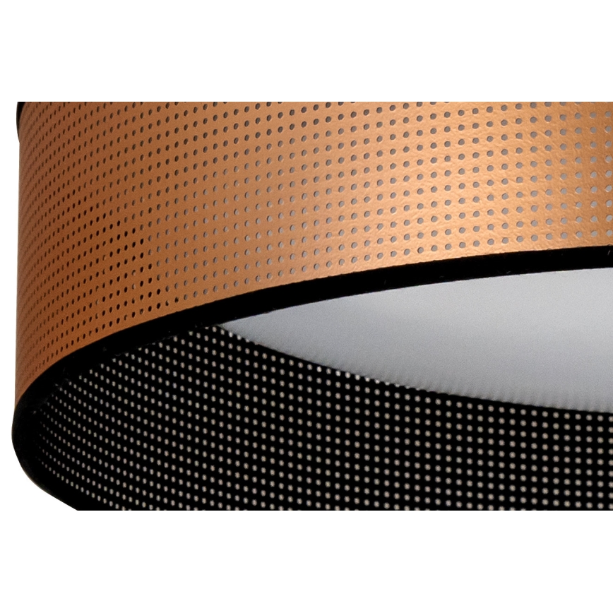 Duolla - Φωτιστικό οροφής LED ROLLER LED/24W/230V διάμετρος 45 cm χαλκός/μαύρο