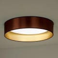 Duolla - Φωτιστικό οροφής LED ROLLER LED/24W/230V διάμετρος 45 cm χαλκός/χρυσό