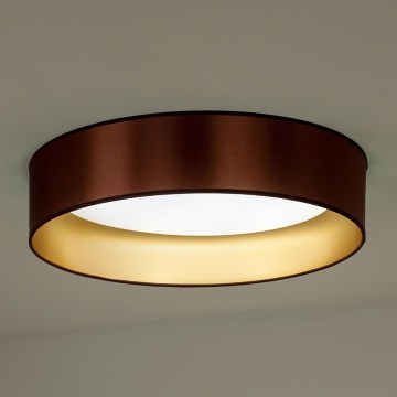 Duolla - Φωτιστικό οροφής LED ROLLER LED/24W/230V διάμετρος 45 cm χαλκός/χρυσό