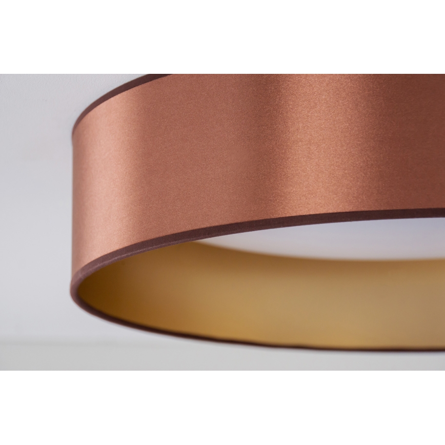 Duolla - Φωτιστικό οροφής LED ROLLER LED/24W/230V διάμετρος 45 cm χαλκός/χρυσό