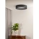 Duolla - Φωτιστικό οροφής LED ROLLER RATTAN LED/24W/230V μαύρο