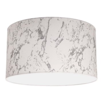 Duolla - Φωτιστικό οροφής MARBLE 1xE27/40W/230V διάμετρος 45 cm λευκό/γκρι
