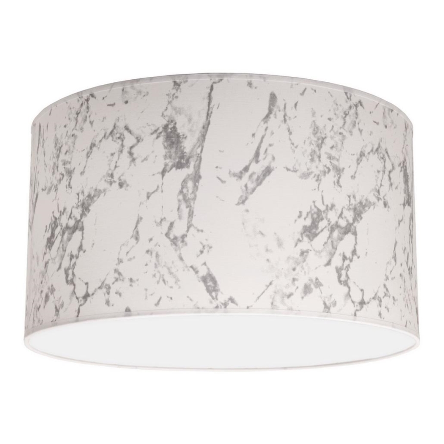 Duolla - Φωτιστικό οροφής MARBLE 1xE27/40W/230V διάμετρος 45 cm λευκό/γκρι