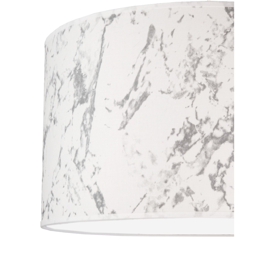 Duolla - Φωτιστικό οροφής MARBLE 1xE27/40W/230V διάμετρος 45 cm λευκό/γκρι