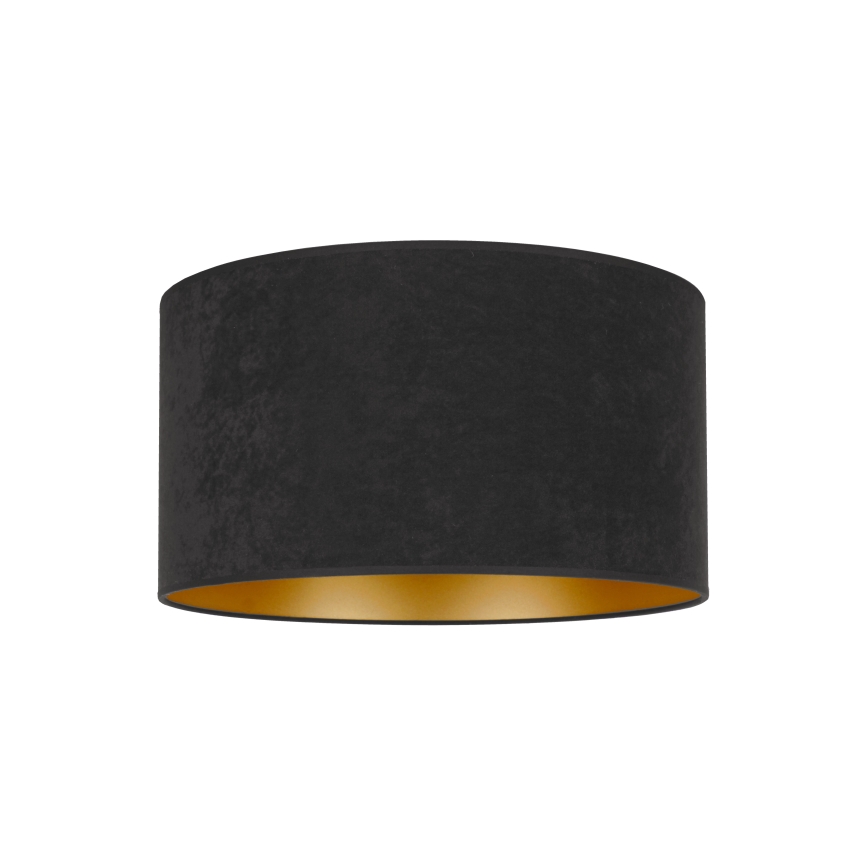 Duolla - Φωτιστικό οροφής ROLLER 1xE27/15W/230V διάμετρος 40 cm μαύρο/χρυσαφί