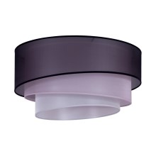 Duolla - Φωτιστικό οροφής TRIO 1xE27/15W/230V διάμετρος 45 cm μαύρο/ροζ/ασημί