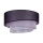 Duolla - Φωτιστικό οροφής TRIO 1xE27/15W/230V διάμετρος 45 cm μαύρο/ροζ/ασημί