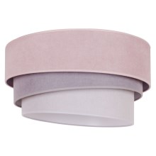 Duolla - Φωτιστικό οροφής TRIO 1xE27/15W/230V διάμετρος 45 cm ροζ/γκρι/λευκό